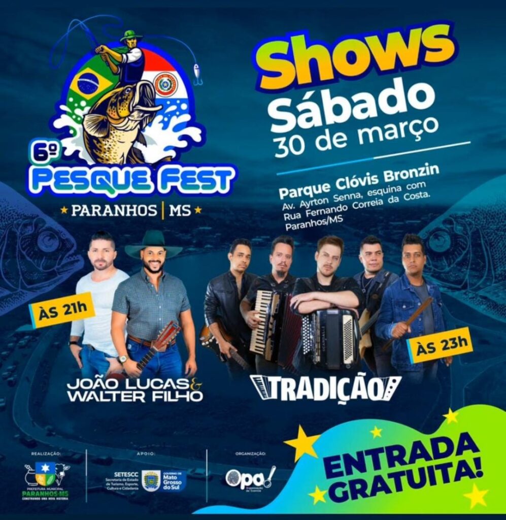 Com concurso e shows ao vivo, 6º Pesque Fest acontece neste sábado (30) em Paranhos