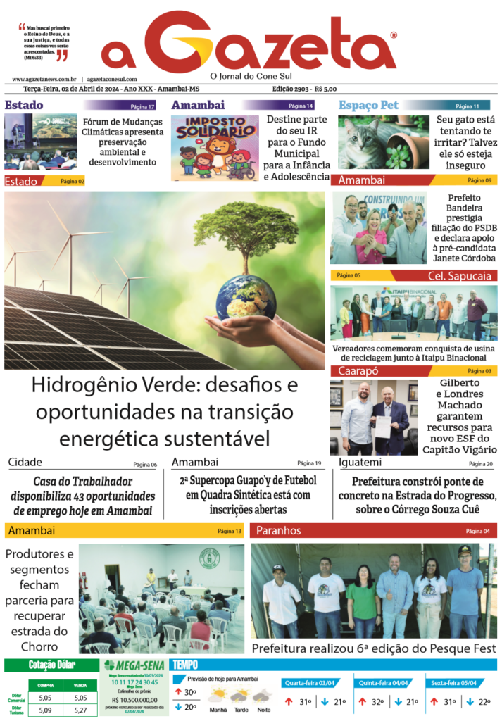 Jornal A Gazeta – Edição de 02 de abril de 2024